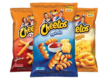 Kukurūzų užkandis CHEETOS*, 3 rūšių, 145–165 g