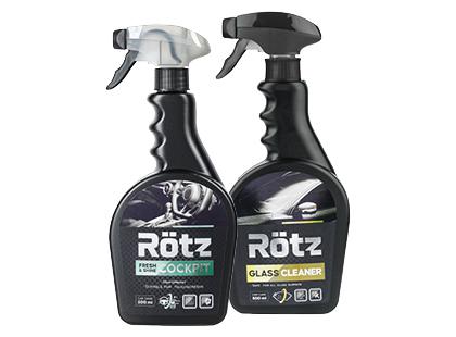 Prekė: Automobilių salonų apdailos; stiklų valiklis ROTZ*, 2 rūšių, 500 ml, 1 vnt.