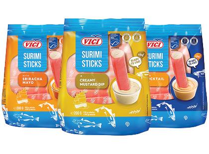 Surimio lazdelės VIČI*, 3 rūšių, 200 g