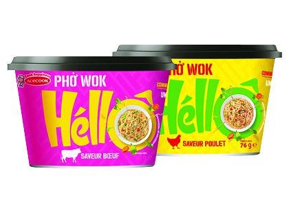 Greitai paruošiami ryžių makaronai PHO WOK HELLO*, 2 rūšių, 76 g