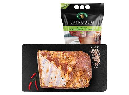 KREKENAVOS marinuota kiaulienos šoninė GRYNUOLIAI*, fasuota, 1 kg