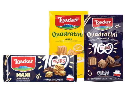 Vafliai LOACKER*, 3 rūšių, 125–167,5 g