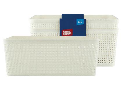 Plastikinių krepšių rinkinys HOME EXPERT*, 24,2 × 20 × 10 cm, 1 rink. (2 vnt.)