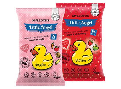 Ekologiškos kukurūzų lazdelės LITTLE ANGEL*, 2 rūšių, 30 g