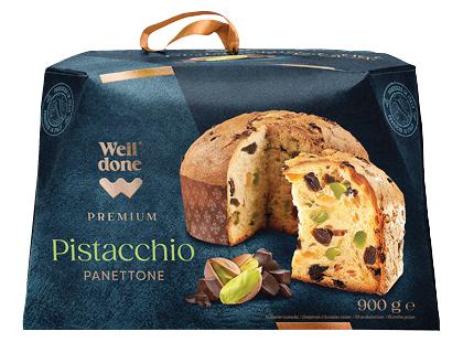 Panetonė WELL DONE PREMIUM su pistacijomis*, 900 g