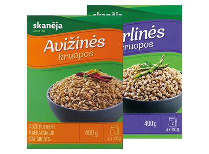 Avižinės; perlinės kruopos SKANĖJA*, 2 rūšių, 400 g