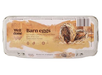 Ant kraiko laikomų vištų kiaušiniai WELL DONE, rudi, 1 dėž. (10 vnt.)