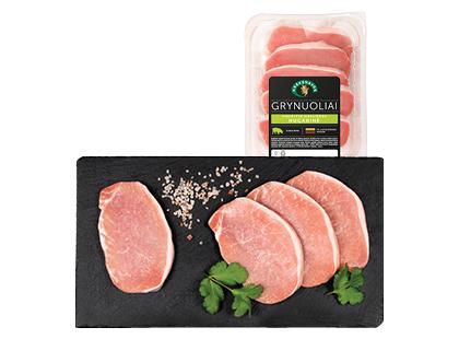 Šviežia KREKENAVOS pjaustyta kiaulienos nugarinė GRYNUOLIAI be kaulo*, 360 g