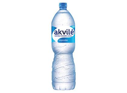 Negazuotas natūralus mineralinis vanduo AKVILĖ*, 1,5 l