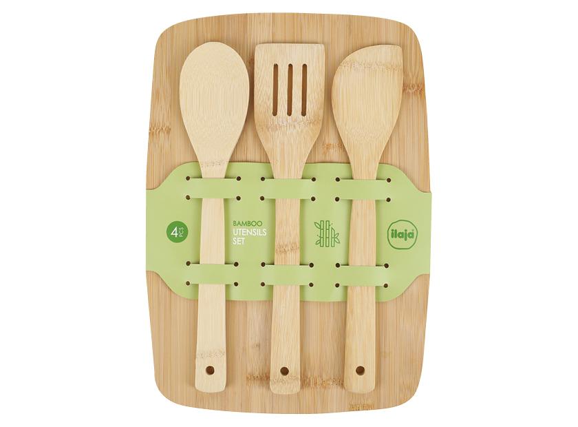Bambukinių virtuvės įrankių rinkinys ILAJA, 1 rink.