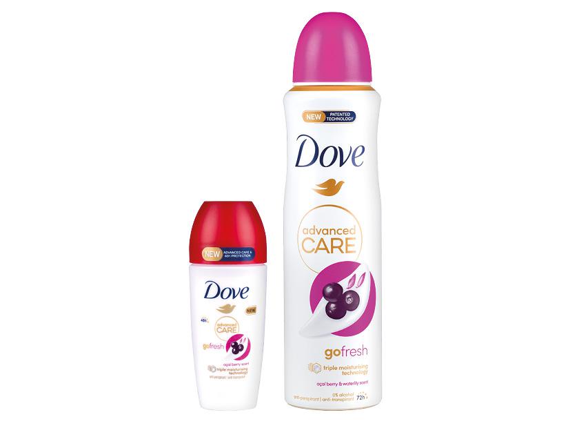 Dezodorantas DOVE, 2 rūšių, 50–150 ml