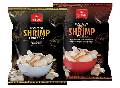Prekė: Krevečių traškučiai VIFON*, 2 rūšių, 100 g