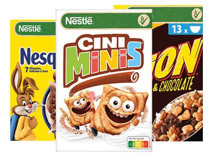 Dribsniai NESTLÉ*, 3 rūšių, 375–400 g