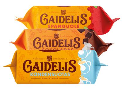 Sausainiai GAIDELIS, 3 rūšių, 160 g