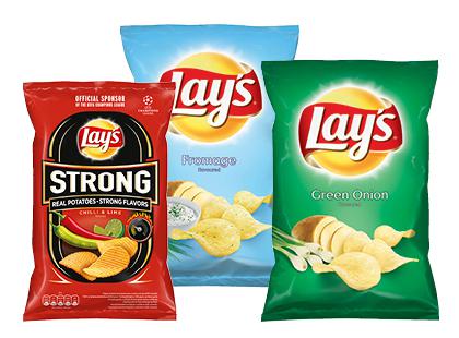 Prekė: Bulvių traškučiai LAY’S, 3 rūšių, 130–140 g