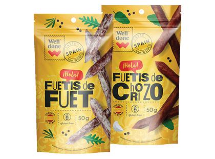 Vytintos dešrelės; čiorisai WELL DONE*, 2 rūšių, nerūš., 50 g