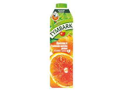 Apelsinų ir raudonųjų apelsinų sulčių gėrimas TYMBARK, 1 l