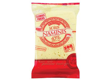 ROKIŠKIO NAMINIS sūris*, 45 % rieb. s. m., 500 g