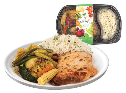 Kepta vištiena su grilintomis daržovėmis*, fasuota, 340 g