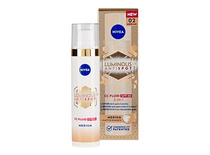 Veido fluidas NIVEA LUMINOUS SPF 30 ANTISPOT CC, 40 ml