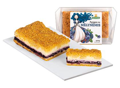 Pyragas su mėlynėmis (atitirpintas), fasuotas, 450 g