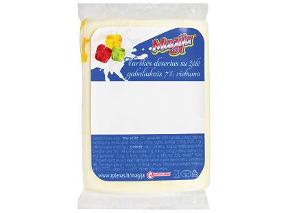 Desertinis varškės sūris su želės gabaliukais MAGIJA*, 7 % rieb., vakuumuotas, 1 kg