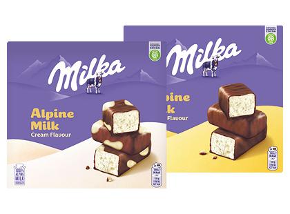 Šokoladiniai saldainiai MILKA ALPINE MILK*, 2 rūšių, 330 g