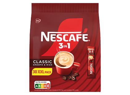 Tirpiosios kavos gėrimas NESCAFÉ 3 IN 1 CLASSIC*, 495 g, 1 maiš. (30 pak.)