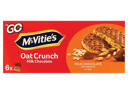 Avižiniai sausainiai MCVITIE’S*, 1 dėž. (6 vnt. × 37,5 g)