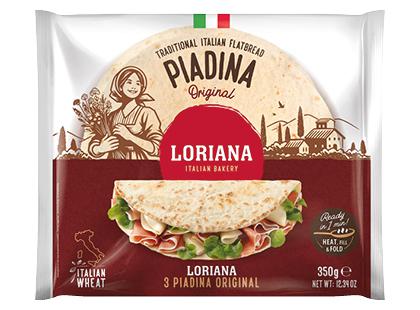 Itališka plokščia duona PIADINA ORIGINAL LORIANA*, 350 g