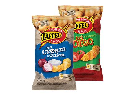 Prekė: Bulvių traškučiai TAFFEL, 2 rūšių, 210 g