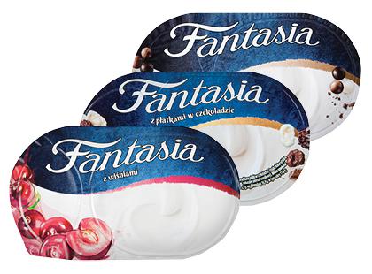 Valgomasis jogurtas FANTASIA*, 4 rūšių, 5,3–8,4 % rieb., 3 ind. × 100–118 g