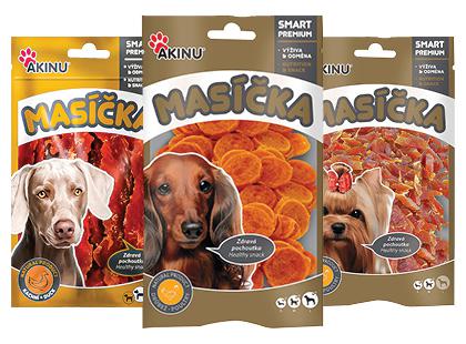 Šunų skanėstas AKINU*, 3 rūšių, 75 g