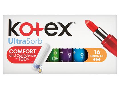 Tamponai KOTEX ULTRASORB NORMAL*, 1 pak. (16 vnt.)