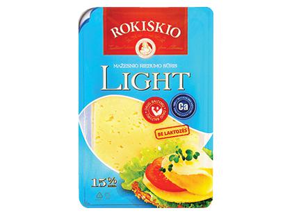 Fermentinis ROKIŠKIO sūris LIGHT riekelėmis*, 15 % rieb. s. m., 150 g