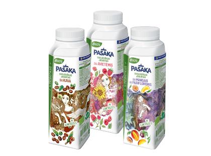 Prekė: Ekologiškas geriamasis jogurtas PASAKA, 3 rūšių, 330 g