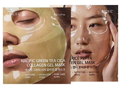 Gelinė kolageno veido kaukė NACIFIC*, 2 rūšių, 1 vnt.