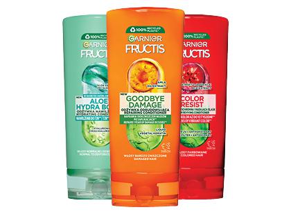 Plaukų balzamas GARNIER FRUCTIS*, 3 rūšių, 200 ml