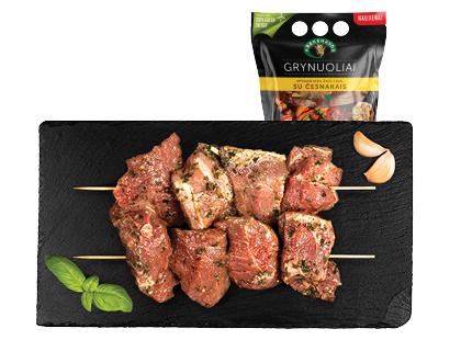 Kiaulienos sprandinės šašlykas su česnakais KREKENAVOS GRYNUOLIAI*, 800 g