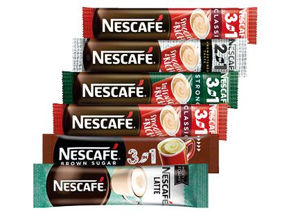 Kavos gėrimas NESCAFÉ, 6 rūšių, 6 pak. x 1 pak. (8–17 g)
