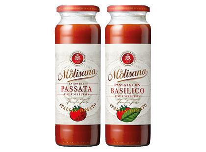 Pomidorų tyrė LA MOLISANA*, 2 rūšių, 690 g