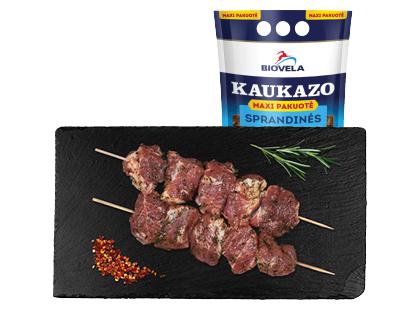 Marinuotas KAUKAZO šašlykas BIOVELA*, fasuotas, 1 kg