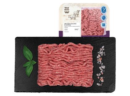 Lietuviška šviežia smulkinta kiauliena ir jautiena WELL DONE*, rieb. ne daugiau 20 %, 400 g