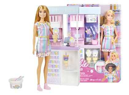 Lėlė ir ledų parduotuvė BARBIE*, 1 rink.
