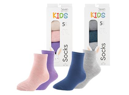 Vaikiškos kojinės SEVEN LEMON*, 5 dizainų, 30–32; 33–35; 36–38 dydžiai, 1 pak. (5 poros)