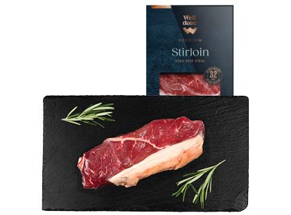 Sausai brandintos jautienos nugarinės kepsnys WELL DONE PREMIUM*, brandintas 32 d., 240 g