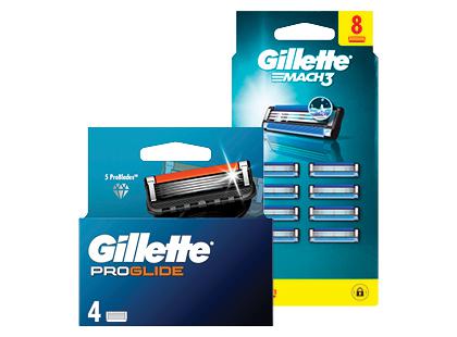 Skustuvo galvutės GILLETTE*, 2 rūšių, 1 pak. (4; 8 vnt.)