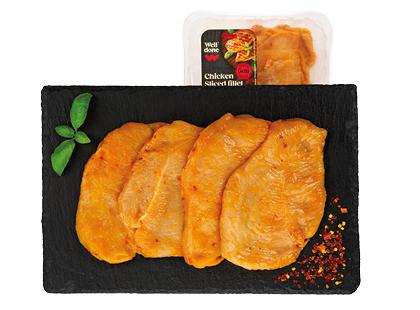Prekė: Švieži vištienos filė pjausniai su padažu WELL DONE, 300 g