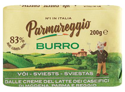 Itališkas sviestas PARMAREGGIO*, 83 % rieb., 200 g