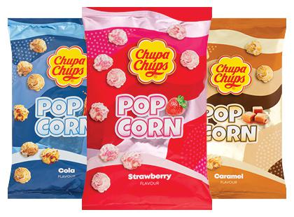 Spraginti kukurūzai CHUPA CHUPS*, 3 rūšių, 90 g